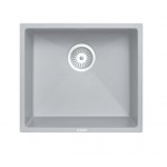 Carysil Concrete Grey Single Bowl Granite Stone Kitchen/Laundry Sink Top/Flush/Under Mount 457 x 406 x 200mm